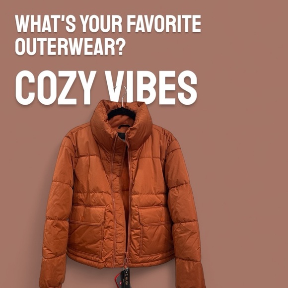 Vans Rust Orange Puffer Jacket Aubrey Primaloft Puffer Jacket size L NWT - Picture 14 of 14